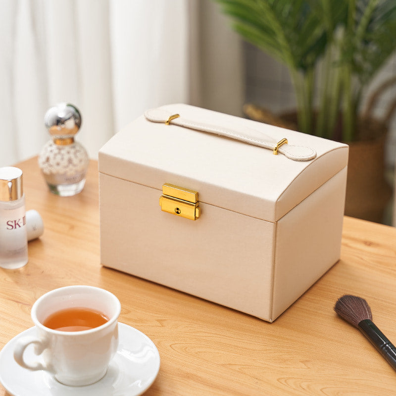 Exterior for Jewelry box with handle, this one is ideal for showing off while out enjoying afternoon tea.