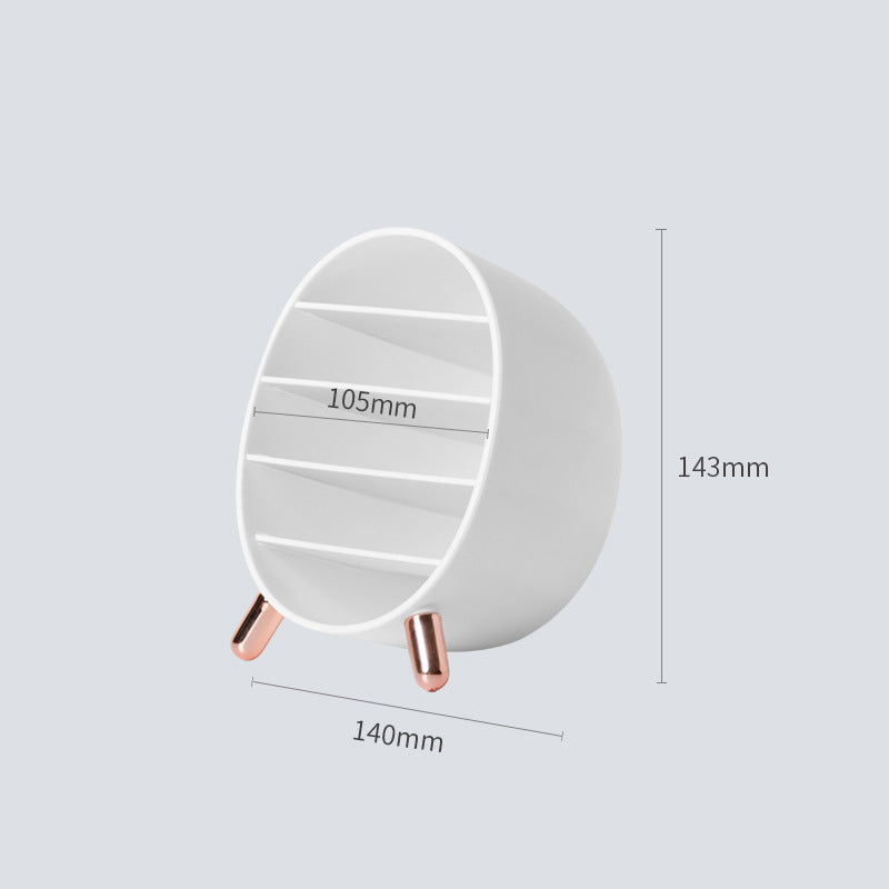 Size for creative white lipstick and eyebrow pencil holder.